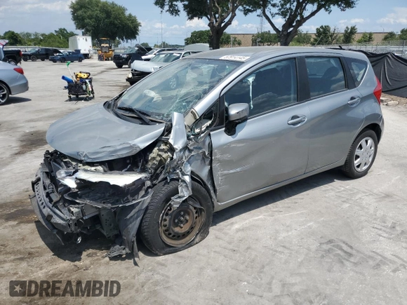 2015 Nissan Note S with VIN 3N1CE2CP1FL412784, listed as a Copart auction lot 57914145 with 89,448 mi miles and Salvage title. Bid and sale history available at DreamBid. Image 1.