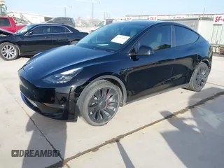2022 Tesla Model Y Performance with VIN 7SAYGDEF6NF532027, listed as a IAAI auction lot 41717662 with 36,537 mi miles and . Bid and sale history available at DreamBid. Image 22.