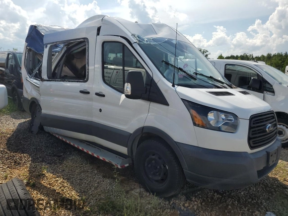 2018 Ford Transit z VIN 1FDAX2XV5JKA33123, wystawiony jako Copart lot #64243675 z przebiegiem 124 631 mil mil oraz Nie do naprawy • Non repairable. Historia ofert i sprzedaży dostępna na DreamBid. Obrazek 4.