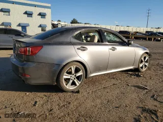 2012 Lexus IS 250 with VIN JTHBF5C29C5181462, listed as a Copart auction lot 84031184 with 0 mi miles and Salvage Title. Bid and sale history available at carsss.com. Image 3.