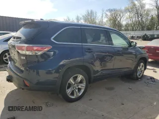 2015 Toyota Highlander Limited z VIN 5TDDCRFH2FS007502, wystawiony jako Copart lot #55460785 z przebiegiem 121 805 mil mil oraz Czysty tytuł • Clean title. Historia ofert i sprzedaży dostępna na DreamBid. Obrazek 3.