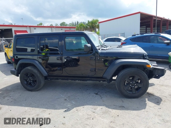 2023 Jeep Wrangler Sport S z VIN 1C4HJXDN6PW587472, wystawiony jako IAAI lot #42329815 z przebiegiem 34 568 mil mil oraz . Historia ofert i sprzedaży dostępna na DreamBid. Obrazek 13.