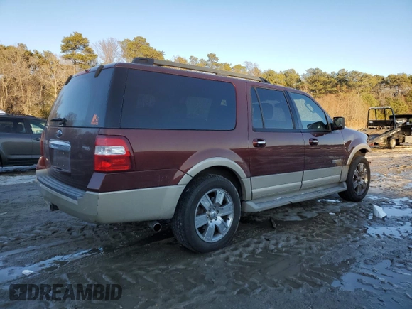 2007 Ford Expedition Max Eddie Bauer with VIN 1FMFK18517LA84327, listed as a Copart auction lot 88461355 with 171,706 mi miles and Salvage Title. Bid and sale history available at DreamBid. Image 3.