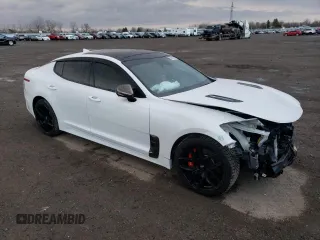 2022 Kia Stinger GT2 with VIN KNAE55LC5N6102759, listed as a Copart auction lot 49827825 with 101,311 mi miles and Salvage Title. Bid and sale history available at DreamBid. Image 4.