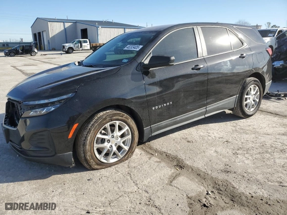 2024 Chevrolet Equinox LS with VIN 3GNAXHEG8RL320243, listed as a Copart auction lot 48203405 with 18,535 mi miles and Salvage Title. Bid and sale history available at carsss.com. Image 1.