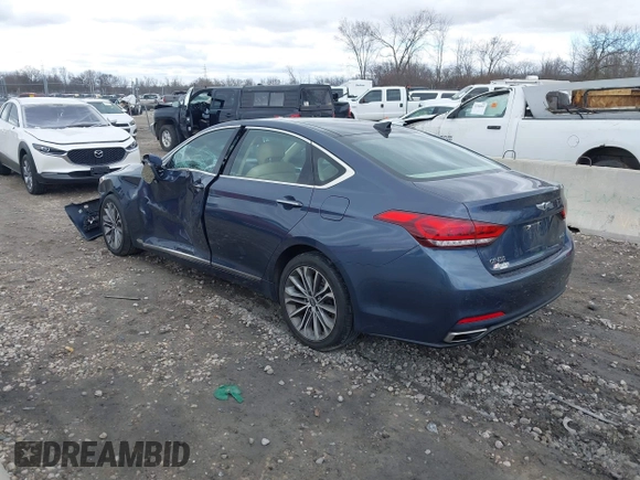 2015 Hyundai Genesis 3.8L with VIN KMHGN4JE4FU093636, listed as a IAAI auction lot 42021732 with 130,512 mi miles. Bid and sale history available at carsss.com. Image 3.