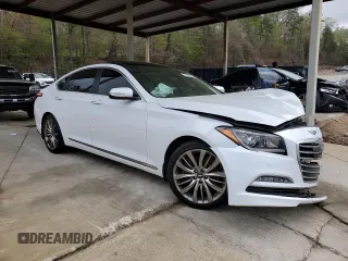 2017 Genesis G80 Ultimate z VIN KMHGN4JF9HU213796, wystawiony jako Copart lot #51531425 z przebiegiem 112 723 mil mil oraz Szkody całkowita. Historia ofert i sprzedaży dostępna na DreamBid. Obrazek 4.