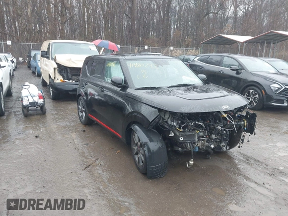 2021 Kia Soul Turbo with VIN KNDJ53AF9M7746079, listed as a IAAI auction lot 41480282 with 65,010 mi miles and . Bid and sale history available at DreamBid. Image 1.
