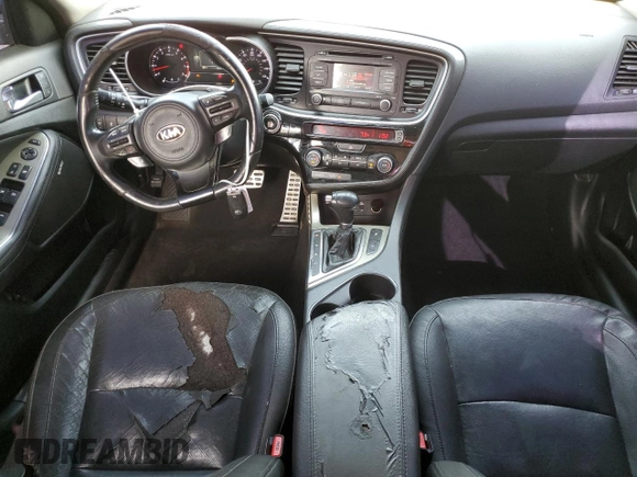 2015 Kia Optima SX Turbo with VIN 5XXGR4A6XFG366019, listed as a Copart auction lot 58149835 with 119,565 mi miles and Clean title. Bid and sale history available at DreamBid. Image 8.