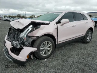 2023 Cadillac XT5 FWD Premium Luxury with VIN 1GYKNCR46PZ159140, listed as a Copart auction lot 45050085 with 28,231 mi miles and Non Repairable. Bid and sale history available at carsss.com. Image 1.
