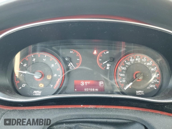 2016 Dodge Dart SE with VIN 1C3CDFAA4GD650226, listed as a Copart auction lot 50769045 with 93,188 mi miles and Salvage Title. Bid and sale history available at carsss.com. Image 9.