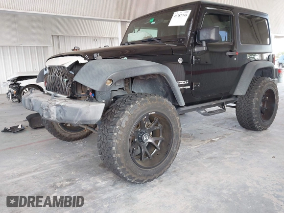 2018 Jeep Wrangler Sport S with VIN 1C4GJWAG3JL927925, listed as a IAAI auction lot 42387748 with 48,447 mi miles and . Bid and sale history available at DreamBid. Image 2.