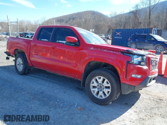2022 Nissan Frontier S with VIN 1N6ED1EK5NN637905, listed as a IAAI auction lot 41381446 with 32,076 mi miles. Bid and sale history available at carsss.com. Image 1.