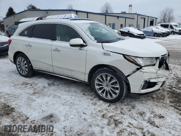 2018 Acura MDX Technology with VIN 5J8YD4H71JL013020, listed as a Copart auction lot 88978185 with 82,666 mi miles and Salvage title. Bid and sale history available at DreamBid. Image 4.
