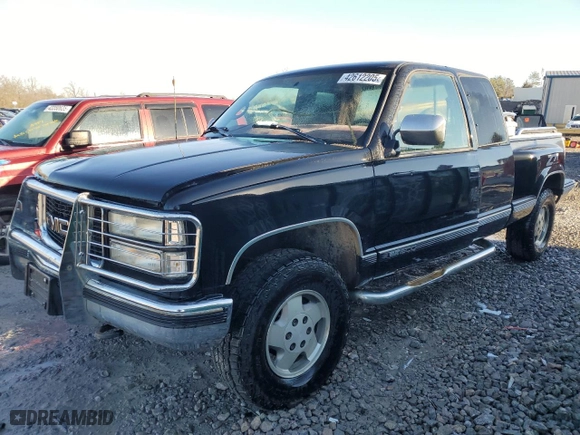 1998 GMC Sierra Classic 1500 with VIN 1GTEK19R2WR509454, listed as a Copart auction lot 42612205 with 260763 miles and Salvage Title. Bid and sale history available at carsss.com. Image 1.