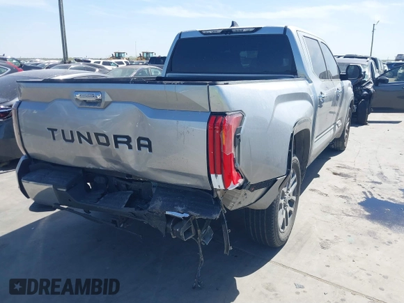 2022 Toyota Tundra 1794 Edition с VIN 5TFMA5AB8NX014903, выставлен на аукционе IAAI как лот 41830366 с пробегом 42 369 миль миль и . История ставок и продаж доступна на DreamBid. Изображение 4.