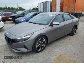 2023 Hyundai Elantra SEL with VIN KMHLS4AG7PU500424, listed as a Copart auction lot 55018164 with 2,642 mi miles and Salvage Title. Bid and sale history available at DreamBid. Image 1.