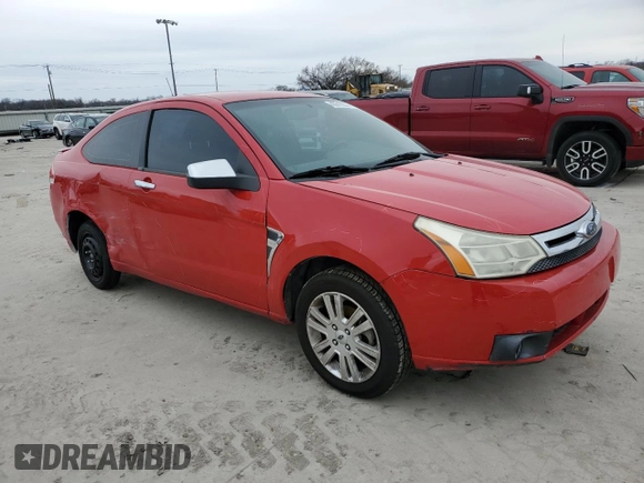 2008 Ford Focus SE with VIN 1FAHP33N48W287638, listed as a Copart auction lot 45018935 with 134,741 mi miles and Salvage Title. Bid and sale history available at carsss.com. Image 4.