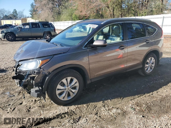 2012 Honda CR-V EX-L with VIN 5J6RM3H74CL003978, listed as a Copart auction lot 49239565 with 36,316 mi miles and Salvage Title. Bid and sale history available at carsss.com. Image 1.