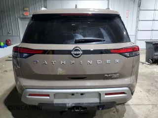 2024 Nissan Pathfinder Platinum with VIN 5N1DR3DK2RC229677, listed as a Copart auction lot 43374905 with 9,403 mi miles and Salvage title. Bid and sale history available at DreamBid. Image 6.
