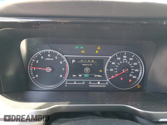 2022 Kia Sorento S with VIN 5XYRL4LC8NG155697, listed as a Copart auction lot 47818135 with 57,788 mi miles and Salvage Title. Bid and sale history available at carsss.com. Image 9.