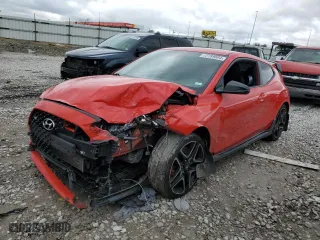 2019 Hyundai Veloster N with VIN KMHT36AH0KU001278, listed as a Copart auction lot 72789884 with 0 mi miles and Salvage Title. Bid and sale history available at carsss.com. Image 1.