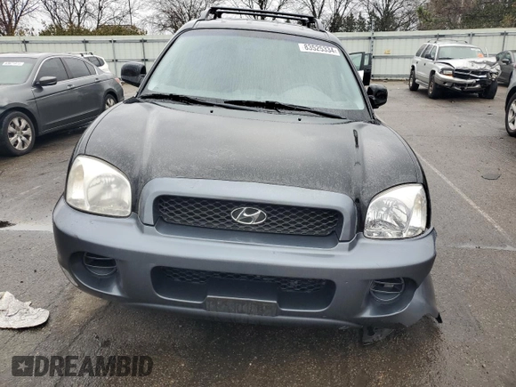 2002 Hyundai Santa Fe with VIN KM8SB12B12U241600, listed as a Copart auction lot 83525334 with 83,032 mi miles and Salvage Title. Bid and sale history available at carsss.com. Image 5.