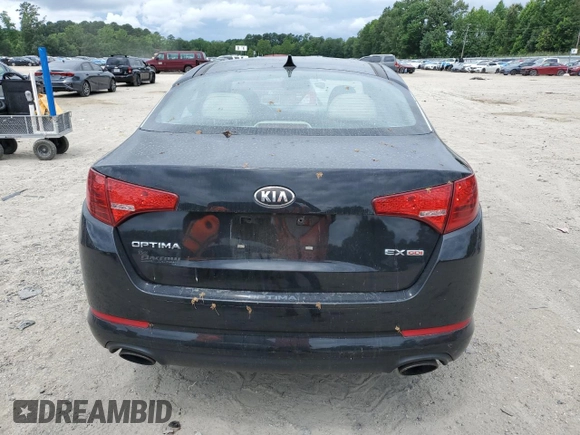 2013 Kia Optima EX z VIN 5XXGN4A70DG118993, wystawiony jako Copart lot #62630125 z przebiegiem 187 103 mil mil oraz Szkoda całkowita • Salvage title. Historia ofert i sprzedaży dostępna na DreamBid. Obrazek 6.