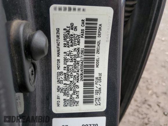 2010 Toyota Corolla with VIN 1NXBU4EE6AZ171561, listed as a Copart auction lot 73304834 with 326,612 mi miles and Clean Title. Bid and sale history available at carsss.com. Image 12.