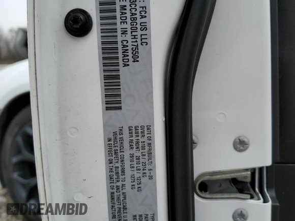 2020 Chrysler 300 S z VIN 2C3CCABG0LH175504, wystawiony jako Copart lot #43638855 z przebiegiem 73 035 mil mil oraz Szkoda całkowita • Salvage title. Historia ofert i sprzedaży dostępna na DreamBid. Obrazek 14.