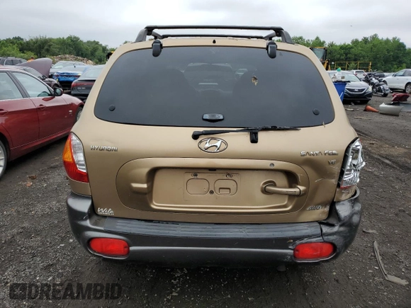 2002 Hyundai Santa Fe GLS with VIN KM8SC73DX2U318190, listed as a Copart auction lot 64256634 with 123,993 mi miles and Non Repairable. Bid and sale history available at carsss.com. Image 6.