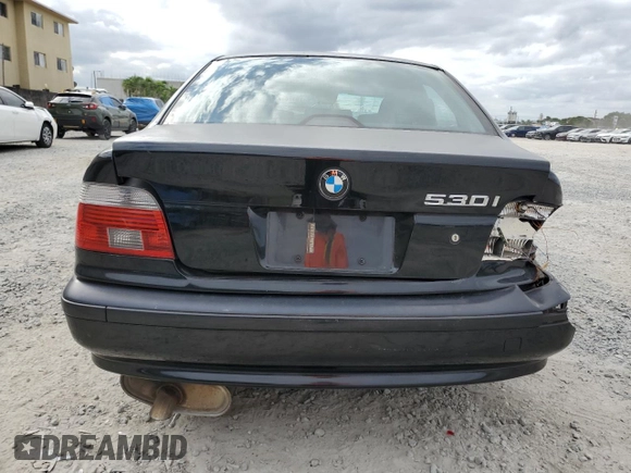 2003 BMW 5 Series 530iA with VIN WBADT63493CK29223, listed as a Copart auction lot 81287224 with 170,888 mi miles and Salvage Title. Bid and sale history available at carsss.com. Image 6.