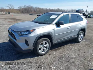 2021 Toyota RAV4 Hybrid LE with VIN 4T3LWRFV2MU025129, listed as a IAAI auction lot 41758285 with 71,990 mi miles. Bid and sale history available at carsss.com. Image 2.