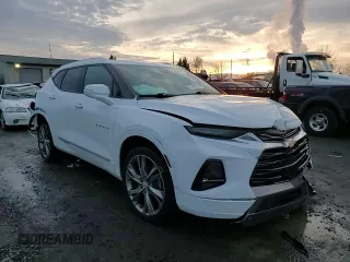 2019 Chevrolet Blazer Premier with VIN 3GNKBFRS9KS700290, listed as a Copart auction lot 87919295 with 58,191 mi miles and Salvage title. Bid and sale history available at DreamBid. Image 12.