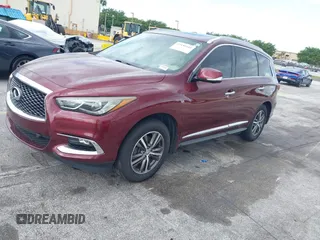 2019 Infiniti QX60 LUXE with VIN 5N1DL0MN3KC502044, listed as a IAAI auction lot 42130349 with 276,156 mi miles. Bid and sale history available at carsss.com. Image 17.