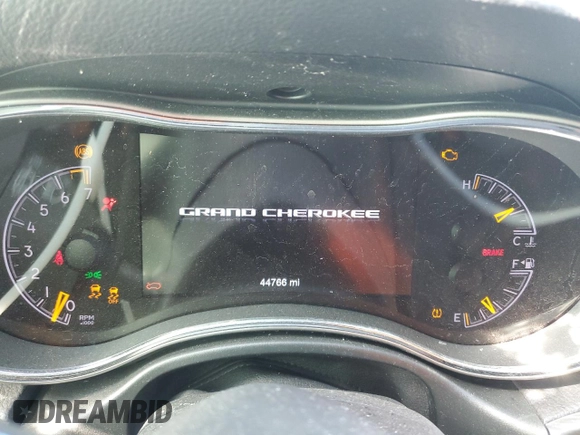 2020 Jeep Grand Cherokee Limited with VIN 1C4RJEBG9LC244499, listed as a Copart auction lot 87688735 with 44,766 mi miles and Salvage Title. Bid and sale history available at carsss.com. Image 9.