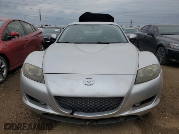 2004 Mazda RX-8 with VIN JM1FE17N240134176, listed as a Copart auction lot 53556025 with 97,818 mi miles and Clean Title. Bid and sale history available at carsss.com. Image 5.