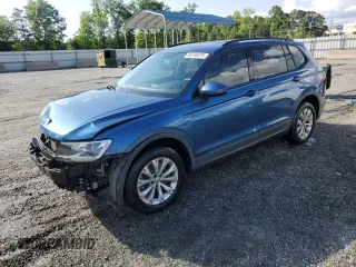 2018 Volkswagen Tiguan S with VIN 3VV0B7AX2JM019924, listed as a Copart auction lot 56138375 with 76,798 mi miles and Salvage title. Bid and sale history available at DreamBid. Image 1.