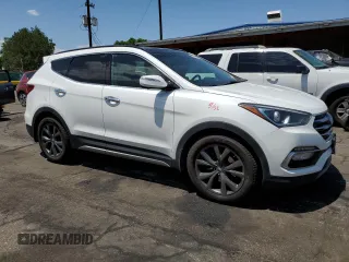 2017 Hyundai Santa Fe Ultimate with VIN 5XYZWDLA2HG466925, listed as a Copart auction lot 62516895 with 102,202 mi miles and Salvage title. Bid and sale history available at DreamBid. Image 4.