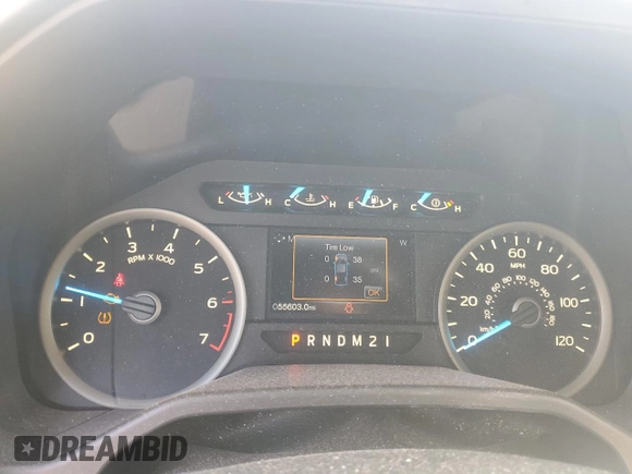 2016 Ford F-150 XL with VIN 1FTEW1CP4GFD12090, listed as a Copart auction lot 55382975 with 55,603 mi miles and Salvage title. Bid and sale history available at DreamBid. Image 9.