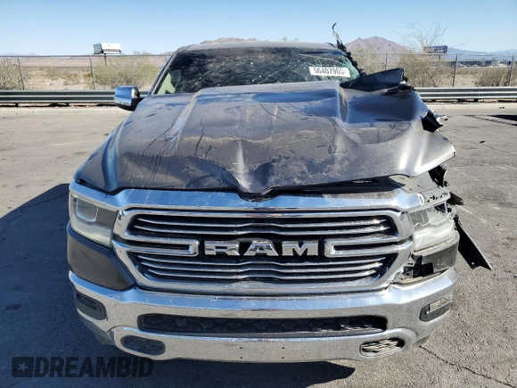 2020 Ram 1500 Laramie with VIN 1C6RREJT5LN139087, listed as a Copart auction lot 56407905 with 122,899 mi miles and Salvage title. Bid and sale history available at DreamBid. Image 5.