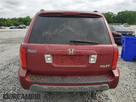 2005 Honda Pilot EX-L with VIN 5FNYF18515B057551, listed as a Copart auction lot 54396555 with 332,831 mi miles and Clean Title. Bid and sale history available at carsss.com. Image 6.