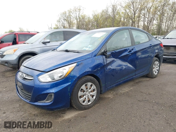 2016 Hyundai Accent SE with VIN KMHCT4AE1GU122712, listed as a IAAI auction lot 42026974 with 82,756 mi miles. Bid and sale history available at carsss.com. Image 2.