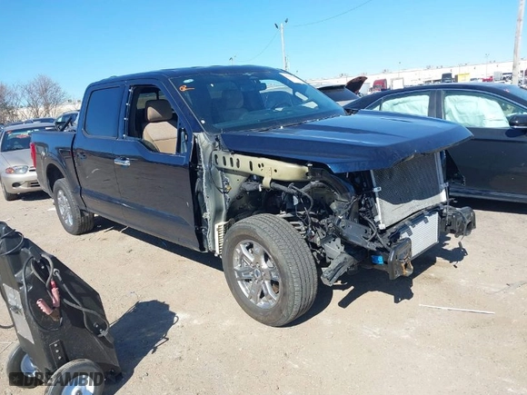 2023 Ford F-150 XL with VIN 1FTEW1CP9PKF94539, listed as a IAAI auction lot 41662217 with 24,614 mi miles. Bid and sale history available at carsss.com. Image 1.