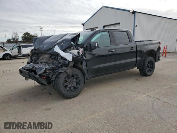 2021 Chevrolet Silverado 1500 LT Trail Boss with VIN 3GCPYFEL2MG108277, listed as a Copart auction lot 47071415 with 78,479 mi miles and Salvage Title. Bid and sale history available at DreamBid. Image 1.