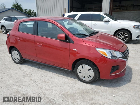 2024 Mitsubishi Mirage ES z VIN ML32AUHJ4RH028833, wystawiony jako Copart lot #59526975 z przebiegiem 7 928 mil mil oraz Czysty tytuł • Clean title. Historia ofert i sprzedaży dostępna na DreamBid. Obrazek 4.