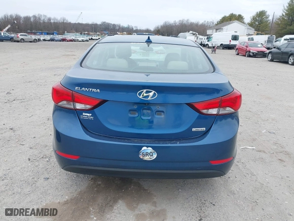 2014 Hyundai Elantra SE with VIN KMHDH4AEXEU039606, listed as a IAAI auction lot 41726852 with 43,717 mi miles. Bid and sale history available at carsss.com. Image 16.