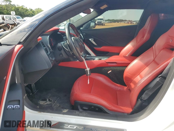 2015 Chevrolet Corvette Z06 3LZ with VIN 1G1YU2D64F5609100, listed as a Copart auction lot 58628714 with 45,992 mi miles and Salvage Title. Bid and sale history available at carsss.com. Image 7.