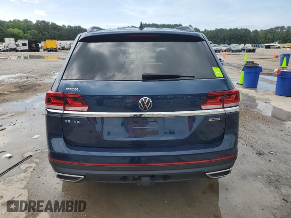 2022 Volkswagen Atlas SE z VIN 1V2KR2CA7NC557362, wystawiony jako Copart lot #60083205 z przebiegiem 64 642 mil mil oraz Szkoda całkowita • Salvage title. Historia ofert i sprzedaży dostępna na DreamBid. Obrazek 6.