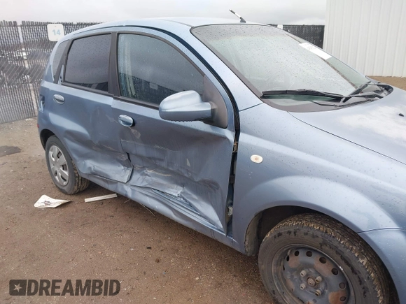 2006 Chevrolet Aveo LS with VIN KL1TD66616B563708, listed as a IAAI auction lot 41543322 with 120,824 mi miles and . Bid and sale history available at DreamBid. Image 6.